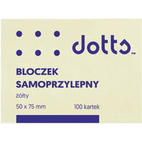 Bloczek samoprzylepny DOTTS 50x75 ty 100 kartek (NS50/75/D)