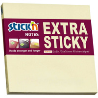 Notes sam.EXTRA STICKY 76x76 ty pastel 90 kartek STICKN 21660