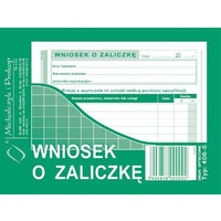 408-5 Wniosek o zaliczk MICHALCZYK&PROKOP A6 40 kartek