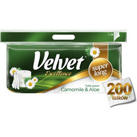 Papier toaletowy VELVET Excellence a8 rumiankowy(8) VELVET