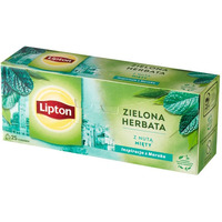 Herbata LIPTON GREEN MINT 25 torebek zielona z nut mity