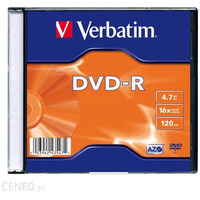 Pyta DVD-R VERBATIM SLIM 4.7GB x16 43557