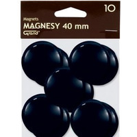 Magnes 40mm GRAND, czarny, 10 szt 130-1700