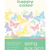 Blok Deco Spring A4, 170g, 20 ark, 5 kol., Happy Color HA 3817 2030-110