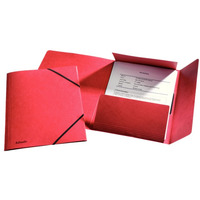 Teczka kartonowa z gumkami ESSELTE czerwona 26593