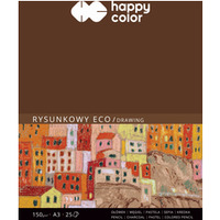 Blok rysunkowy ECO, ART, A3, 25 ark, 150g, Happy Color HA 3715 3040-A25