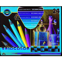 Kredki TRIOCOLOR 3154 24kol. TRJKTNE GRUBE KOH I NOOR (X)