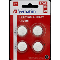 Baterie VERBATIM LITHIUM CR2016 3V BLISTER 4szt. 49531