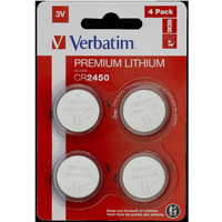 Baterie VERBATIM LITHIUM CR2450 3V BLISTER 4szt. 49535