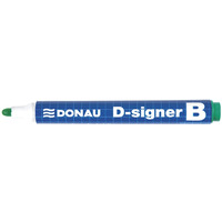 Marker do tablic DONAU D-Signer B, okrgy, 2-4mm (linia), zielony