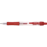 Dugopis automatyczny elowy DONAU z wodoodpornym tuszem 0, 5mm, czerwony