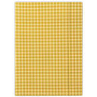Teczka z gumk� DONAU, karton, A4, 400gsm, 3-skrz., pomara�czowa w krat�
