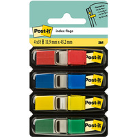 Zakadki indeksujce POST-IT? (683-4), PP, 11, 9x43, 1mm, 4x35 kart., mix kolorw