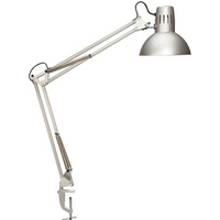 Lampka energooszczdna na biurko MAULstudy, bez arwki, mocowana zaciskiem, srebrna