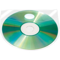 Kiesze samoprzylepna Q-CONNECT, na 2-4 pyty CD/DVD, 127x127mm, 10szt