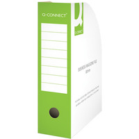 Pojemnik na dokumenty Q-CONNECT, karton, otwarte, A4/80mm, zielone