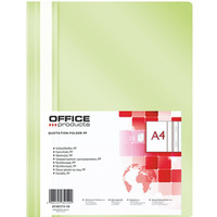Skoroszyt OFFICE PRODUCTS, PP, A4, mikki, 100/170mikr., jasnozielony