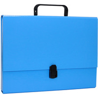 Teczka-pudeko OFFICE PRODUCTS, PP, A4/5cm, z rczk i zamkiem, niebieska