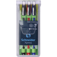 Zestaw cienkopisw SCHNEIDER Xpress, 0, 8 mm, 3 szt., miks kolorw
