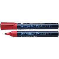 Marker permanentny SCHNEIDER Maxx 230, okrgy, 1-3mm, czerwony