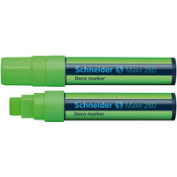 Marker kredowy SCHNEIDER Maxx 260 Deco, 5-15mm, jasnozielony