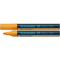 Marker kredowy SCHNEIDER Maxx 265 Deco, okrgy, 2-3mm, pomaraczowy