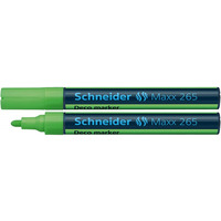 Marker kredowy SCHNEIDER Maxx 265 Deco, okr�g�y, 2-3mm, jasnozielony