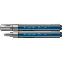 Marker olejowy SCHNEIDER Maxx 270, okrgy, 1-3mm, srebrny