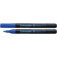 Marker olejowy SCHNEIDER Maxx 271, okrgy, 1-2mm, niebieski