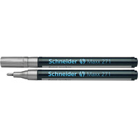 Marker olejowy SCHNEIDER Maxx 271, okrgy, 1-2mm, srebrny