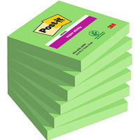 Karteczki samoprzylepne POST-IT? Super Sticky (654-6SS-AW), 76x76mm, 1x90 kartek, zielone