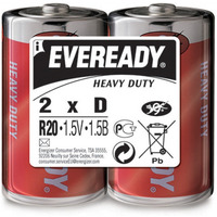 Bateria EVEREADY Heavy Duty, D, R20, 1, 5V, 2szt