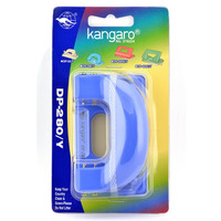 Dziurkacz KANGARO DP-280Y, dziurkuje do 11 kartek, blister, bkitny