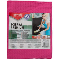 cierka premium OFFICE PRODUCTS, wiskoza 80%, gr. 65g/mkg, 34x45cm, 3szt., mix kolorw