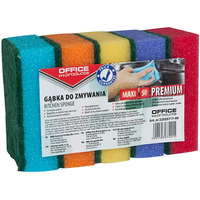 Gbka do zmywania OFFICE PRODUCTS Maxi Premium, 5szt., mix kolorw