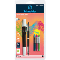 Piro kulkowe SCHNEIDER Breeze NEON, M, biae/czarne + 5 x kartrid, blister