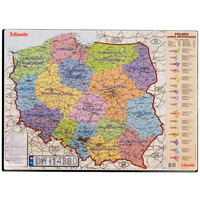 Podkadkana biurko z map Polski 500x650mm ESSELTE 12051