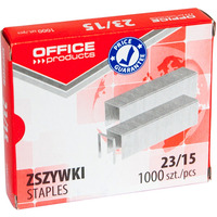 Zszywki OFFICE PRODUCTS, 23/15, 1000szt.