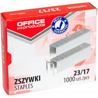 Zszywki OFFICE PRODUCTS, 23/17, 1000szt.