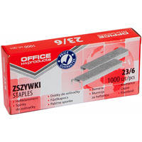 Zszywki OFFICE PRODUCTS, 23/6, 1000szt.