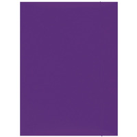 Teczka z gumk OFFICE PRODUCTS, karton, A4, 300gsm, 3-skrz., fioletowa