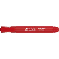 Marker permanentny OFFICE PRODUCTS, okrgy, 1-3mm (linia), czerwony