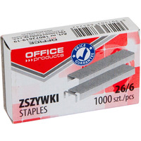 Zszywki OFFICE PRODUCTS, 26/6, 1000szt.