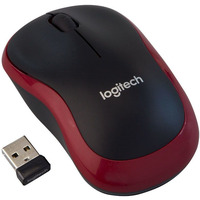 Mysz bezprzewodowa LOGITECH optyczna M185 czarno-czerwona 910-002240