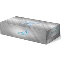 Chusteczki kosmetyczne celulozowe VELVET Professional Box, 2-warstwowe, 100 listkw, biay