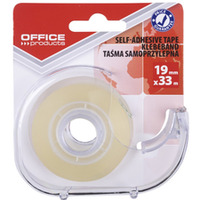 Tama biurowa OFFICE PRODUCTS, 19mm, 33m, dyspenser, transparentna