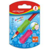 Uchwyt ergonomiczny KEYROAD Pencil Grip, 2szt., blister, mix kolorw