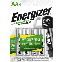 Akumulator ENERGIZER Universal, AA, HR6, 1, 2V, 1300mAh, 4szt