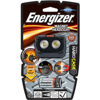 Latarka ENERGIZER Hard Case Magnet Headlight + 3szt. baterii AAA, czarna