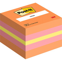 Mini Kostka samoprzylepna POST-IT? (2051P), 51x51mm, 1x400 kart., rowa